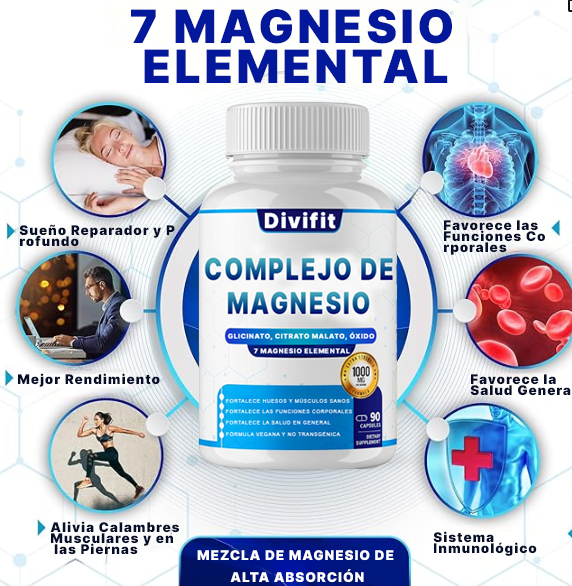 1000mg de magnesio complejo suplemento - fórmula quelquelmulti-forma para el músculo, los nervios y el apoyo del sueño, cápsulas veganas no-ogm