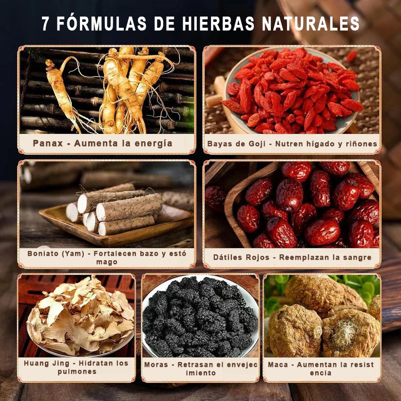 💥El último día hasta un 80% de descuento! - té de hierbas Ginseng Mulberry para la fuerza y el enfoque